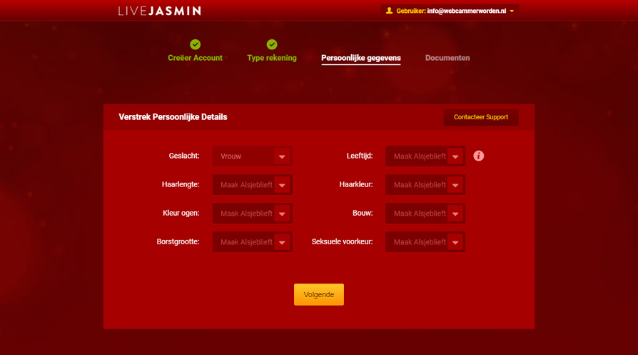 Extra account informatie toevoegen