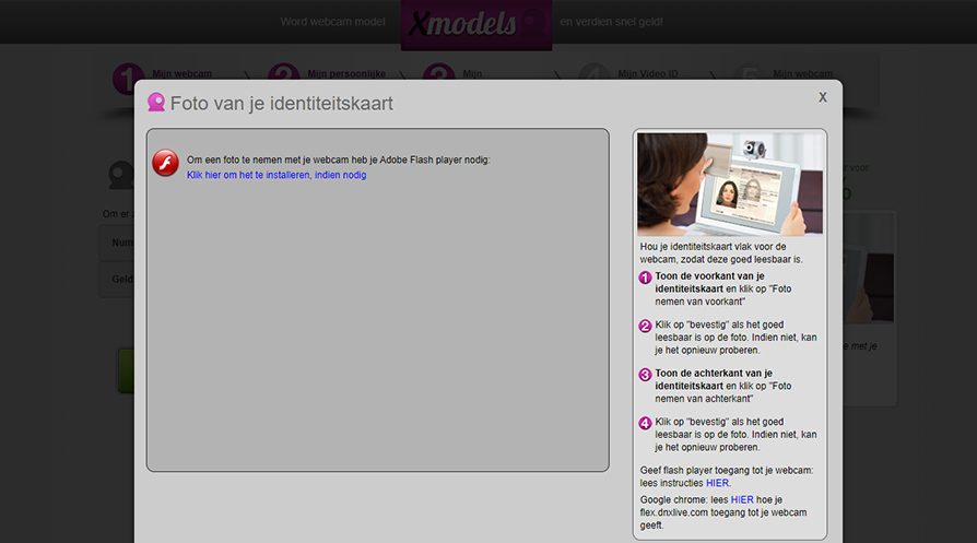 Het is mogelijk om direct een foto van te nemen van je ID-kaart